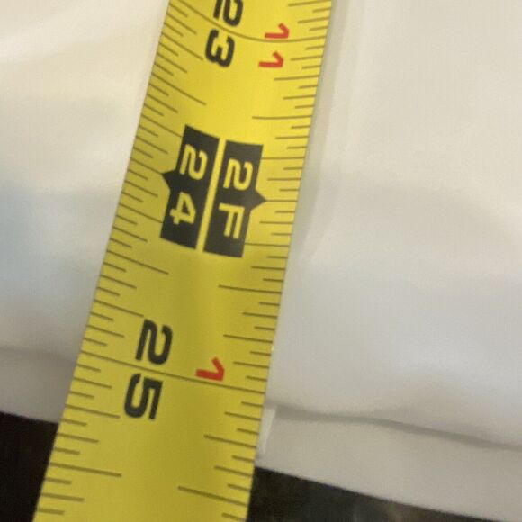 eShakti Double Breasted Shacket Brass Button Long Sleeve White Lined Women L NWT - Picture 7 of 10